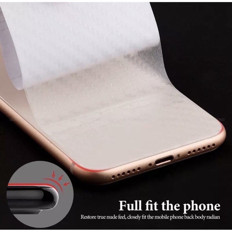 ฟิล์มหลังสีใส-ฟิล์มหลังลายเคฟล่าสำหรับไอโฟน6-7-8-x-xs-xr-xs-max-iphone11-iphone11pro-iphone-11pro-max