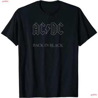 เสื้อยืดกีฬา AC/DC - Back In Black Album Artwork T-Shirt Sports T-shirt