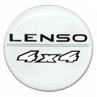 สติกเกอร์ติดดุมล้อ LENSO 4x4 ขนาด 67mm. 1 ชุดมี 4 ชิ้น