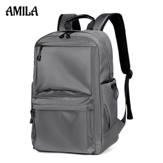 AMILA กระเป๋าเป้ธุรกิจของผู้ชาย,กระเป๋าเดินทางกันน้ำความจุขนาดใหญ่เรียบง่าย