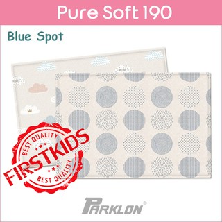 แผ่นรองคลาน PARKLON Pure Soft Mat ลาย Blue Spot มีลายทั้ง 2 ด้าน ขนาด 130x190x1.2cm #firstkids#ของใช้เด็ก#ของเตรียมคลอด