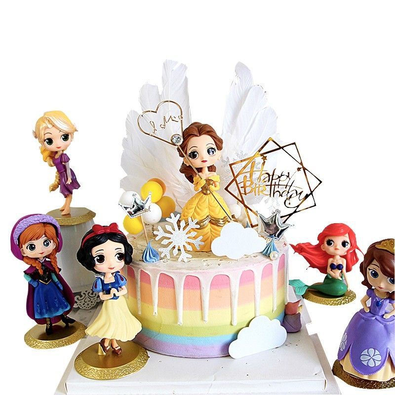 พร้อมส่งในไทย-โมเดล-เจ้าหญิง-disney-ขนาด-15-cm-ตัวใหญ่-ราคาถูก-วัสดุพลาสติกเบามากๆ-กลวง-เหมาะสำหรับแต่งหน้าเค้กสวยๆ