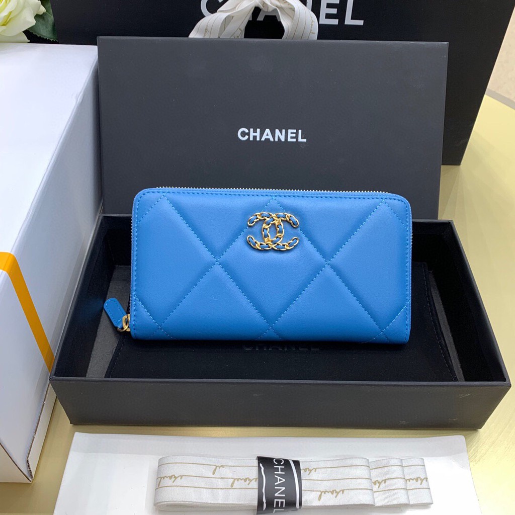 พรี-chanel-ชาแนล-กระเป๋าสตางค์-หนังแท้กระเป๋าแฟชั่นแบรนด์เนน-กระเป๋า-บัตร