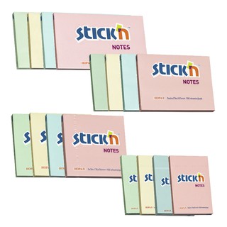 STICKN กระดาษโน๊ตกาวในตัว สีพาสเทล