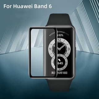 ฟิล์มกระจกไฟเบอร์ 3D ป้องกันรอยขีดข่วนสําหรับ Huawei Band 6