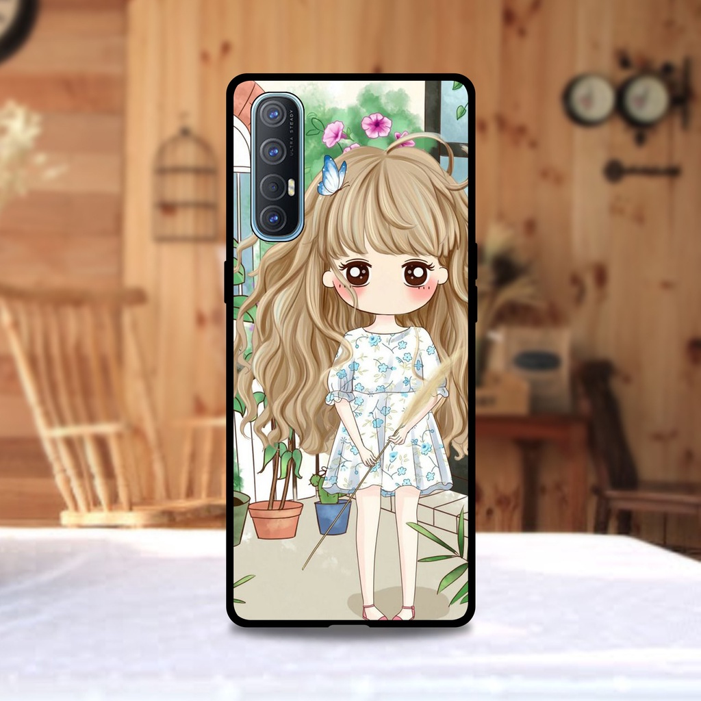 เคส-oppo-reno-3-pro-ไม่มีรูหูฟัง-ลายการ์ตูนผู้หญิง-ขอบนิ่มหลังแข็ง-เคสมือถือ-เคสโทรศัพท์-case-เคส-tpu-ขอบนิ่มหลังแข็ง