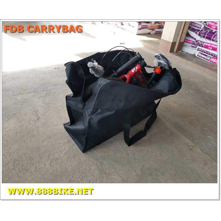 fdb-carrybag-folding-bike-bag-กระเป๋าจักรยานพับได้-สำหรับจักรยาน-16-20-สีดำ-ส้ม-ขนาด-32-65-85-ซม