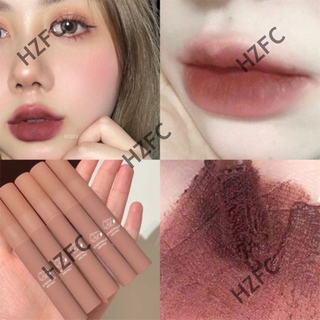 Daimanpu Lipstick ลิปสติก peinifen สีส้มอิฐ Chestnut Velvet Matte Liquid Lipstick Waterproof Lip gloss Long Lasting Nude Lipstick Women Red Lip Tint Beauty Cosmetic CHERY