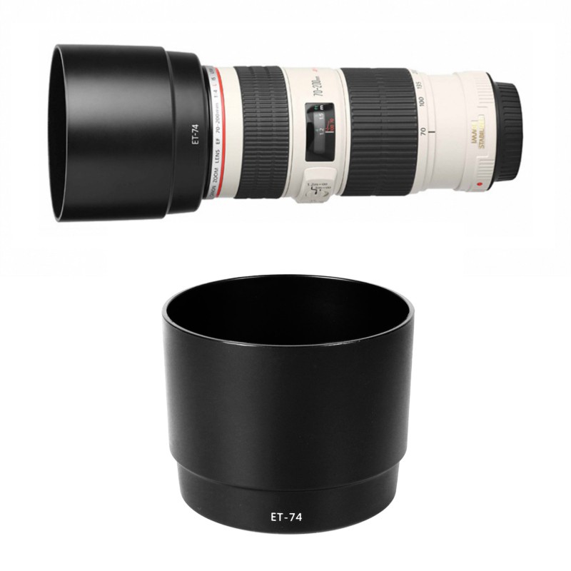 ภาพสินค้าCanon Lens Hood ET-74 สีดำ สีเทา for EF 70-200mm f/4L IS USM จากร้าน fotostuff บน Shopee ภาพที่ 1