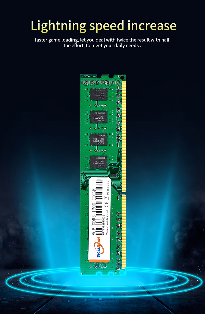 หน่วยความจําเดสก์ท็อป Walram DDR4 8Gb Dimm Ram 4G Intel Memoria Ram 4Gb ...
