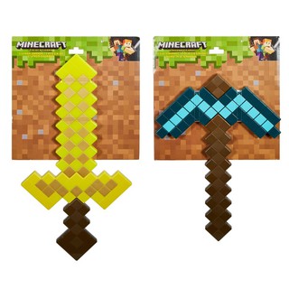 Minecraft Golden Sword &amp; Diamond Pickaxe มายคราฟ ชุดของเล่นสวมบทบาทสำหรับเด็ก ลิขสิทธิ์แท้ รุ่น FMD17