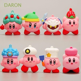 DARON Kawaii Kirby Figure Kids Gifts Decorate Dolls Star Kirby Action Figure Mini Model Toys Collection Cartoon PVC Figure Doll