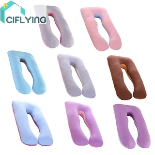 Cifly ปลอกหมอน ผ้าฝ้าย รูปตัว U มัลติฟังก์ชั่น สําหรับหญิงตั้งครรภ์