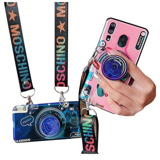 Samsung Galaxy J7 Pro 2017 J730 A6 A8 Plus A10 A20 A30 A40 A50 A70 S7 A6 2018 J6 Prime A20S S8 Camera Holder Strap Case