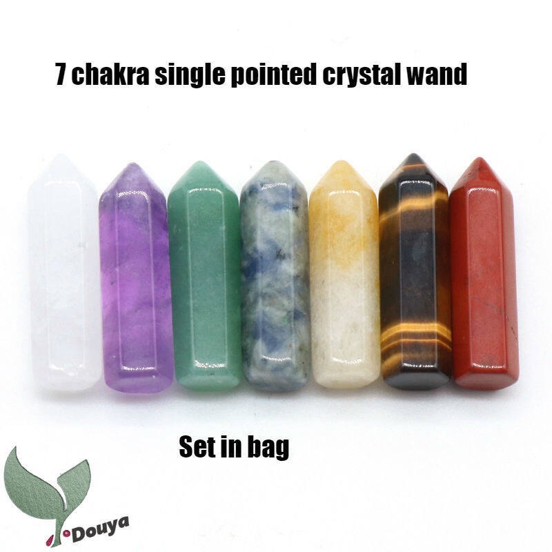 7 Chakra Healing Crystal set Crystal Chakra stones , Crystals Points ...