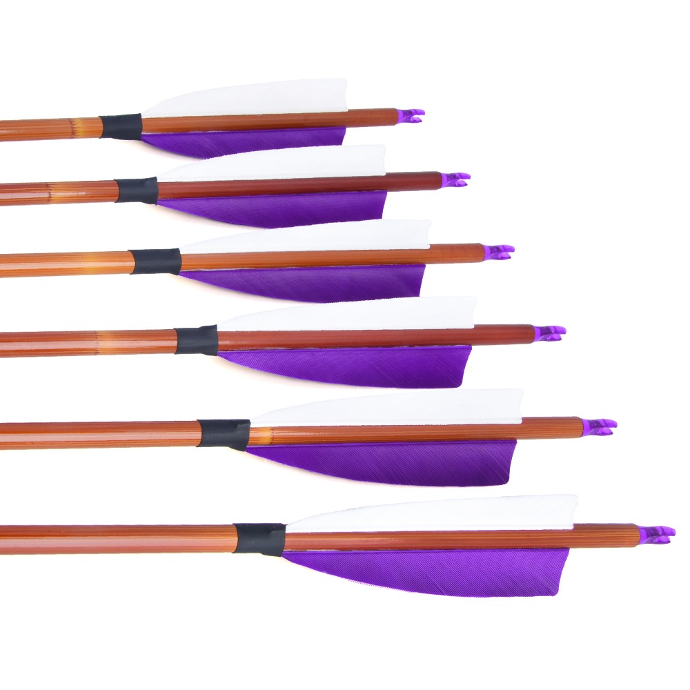 คันธนูและลูกศร-31-นิ้ว-sp500-ผสมคาร์บอนลูกศร-4-นิ้วจริง-feather-คอมโพสิต-recurve-โบว์เลียนแบบไม้ไผ่-arrow-ยิงธนูกลางแจ้ง