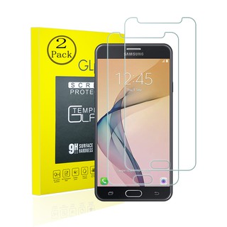 [2 แพ็ก] ฟิล์มกระจกนิรภัยกันรอยหน้าจอ HD 9H กันรอยนิ้วมือ กันกระแทก สําหรับ Samsung Galaxy J7 Prime 2