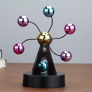 ✜۞☁Chaos Ornaments Perpetual Motion Instrument Newton ลูกตุ้ม Creative Magnetic levitation ฟิสิกส์โต๊ะทำงานเดสก์ท็อป Hom