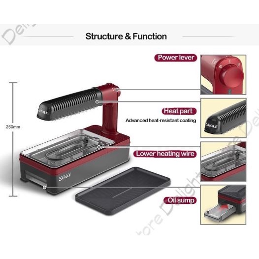 zaigle-party-infrared-ray-electric-grill-roaster-indoor-bbq