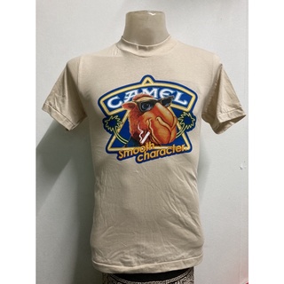 HH เสื้อยืด ลาย CAMEL สไตล์วินเทจ cotton