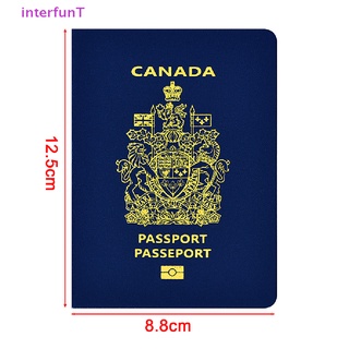สินค้า [InterfunT] Women Men Passport Holder Faux Leather Travel Passport Protector Cover Card Case Holder [NEW]