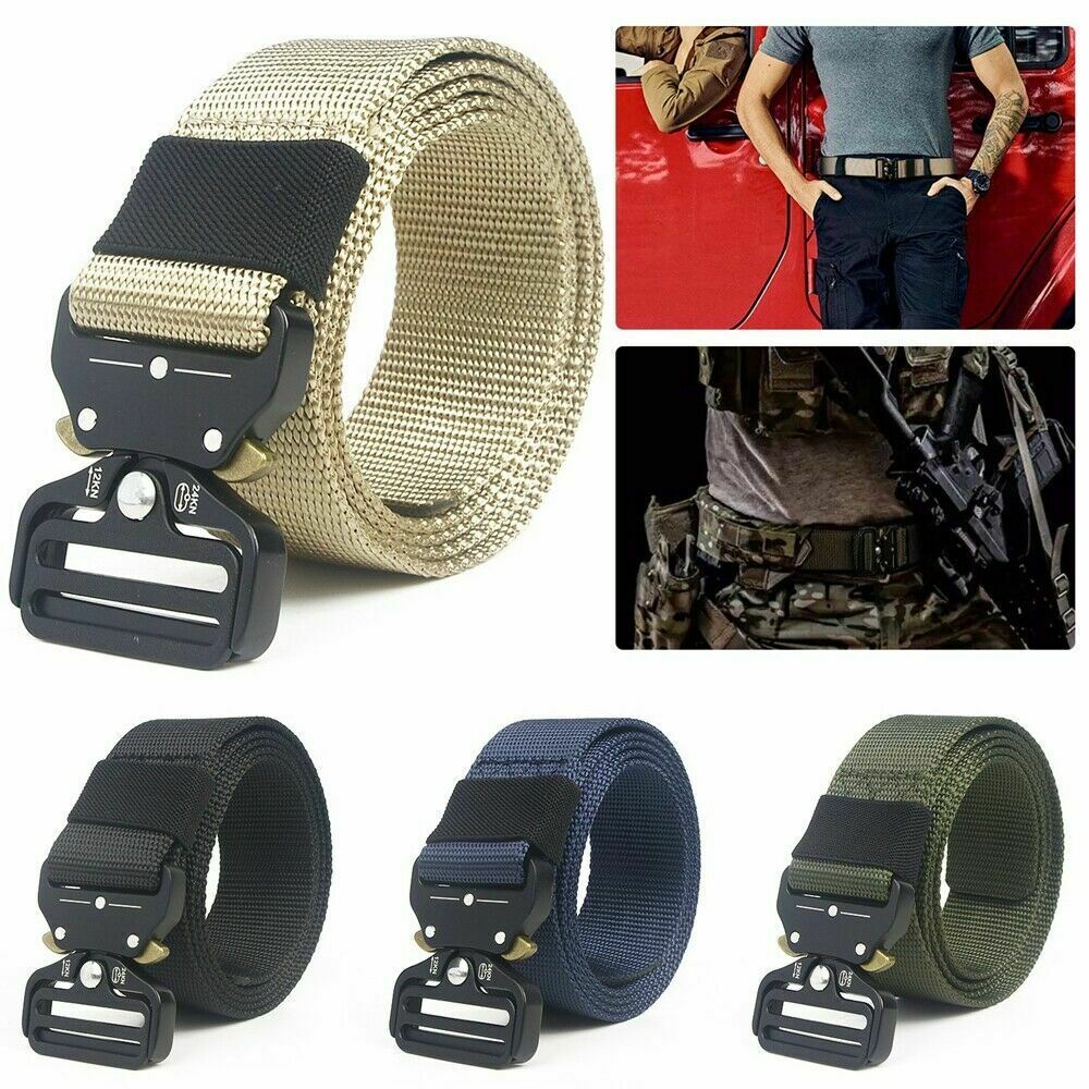 Tactical Nylon Belt with Metal Buckle