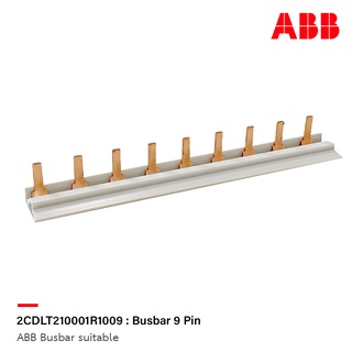 Busbar (comb) 9pin - ABB (System Pro M) - for System Pro M modular enclosures Order code: 2CDLT210001R1009 บัสบาร์ 9พิน