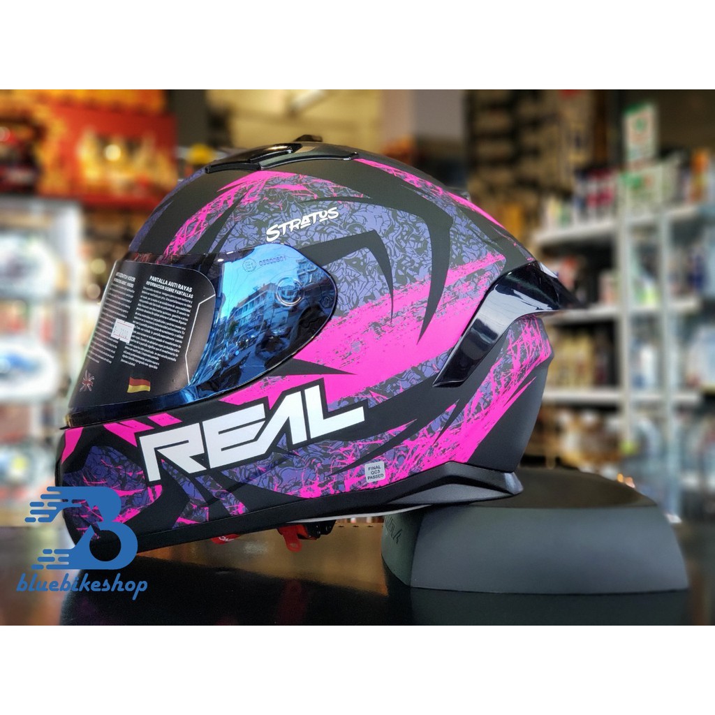 หมวกกันน็อค REAL Raptor-Stratos 2020 | Shopee Thailand