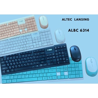 ภาพขนาดย่อของภาพหน้าปกสินค้าชุดคีย์บอร์ด+เมาส์ไร้สาย AlTEC Lansing 6314 Wireless keyboard and mouse combo Wirless mouse (ประกัน 2 ปี) จากร้าน kariya22 บน Shopee