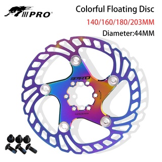 Iiipro อะไหล่ดิสก์เบรกจักรยานเสือภูเขา อลูมิเนียมอัลลอย น้ําหนักเบา 203 180 160 140 มม.