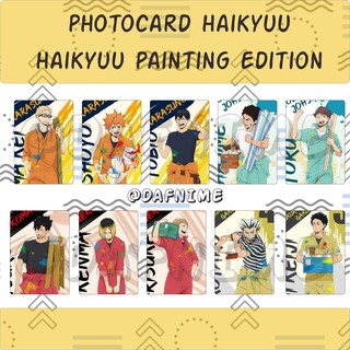 การ์ดรูปภาพอนิเมะ Haikyuu PAINTING EDITION