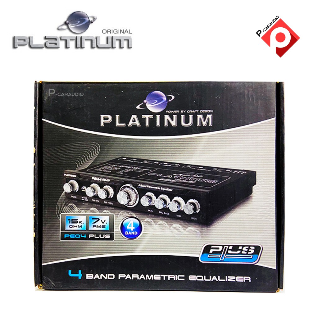 รีแอมป์-4-band-ปรีรถยนต์-ปรีแอมป์ติดรถยนต์-ปรีปรับเสียง-platinum-peq4-plus-ปรีแอมป์-4-band