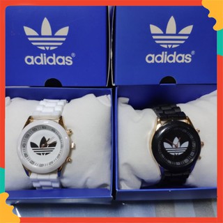 สินค้า การจัดส่งสินค้าจุด 24H Adidas นาฬิกาซิลิโคนอาดิดาสแฟชั่นสบาย ๆ โคลเวอร์แท้ชายและหญิงนักเรียนกีฬาดู
