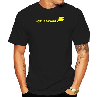 ขายดี เสื้อยืดลําลอง แขนสั้น พิมพ์ลายโลโก้ Icelandair แฟชั่นเรโทรS-5XL