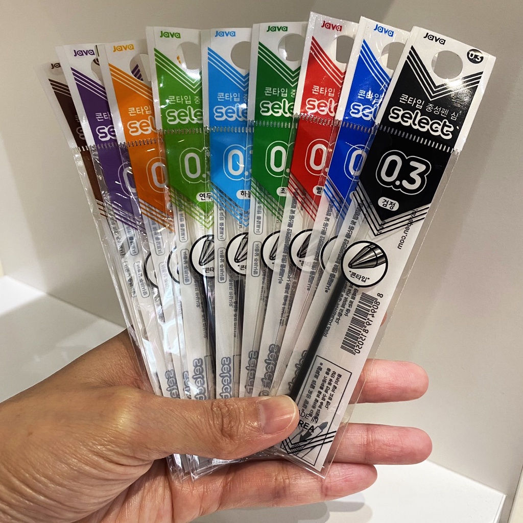 java-select-refill-for-java-pen-3c-4c-จาวา-ซีเล็ค-ไส้เติมปากกาลูกลื่น-จาวา-3-ระบบ-4-ระบบ-ขนาด-0-3-0-4-0-5-มม