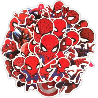 สติกเกอร์ พิมพ์ลายการ์ตูน spider-man กันน้ำ 35 ชิ้น