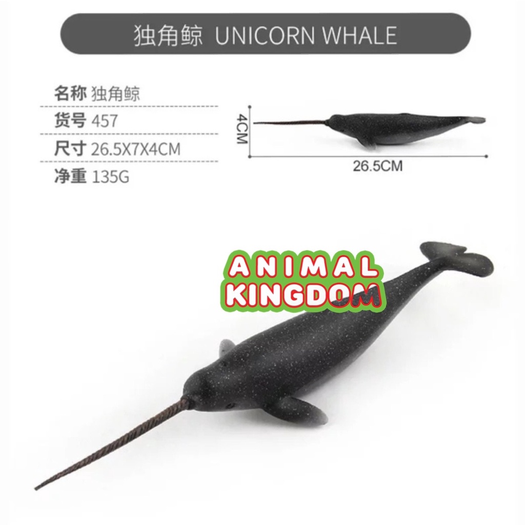 animal-kingdom-โมเดลสัตว์-ปลาวาฬยูนิคอร์น-ขนาด-26-50-cm-จากสงขลา