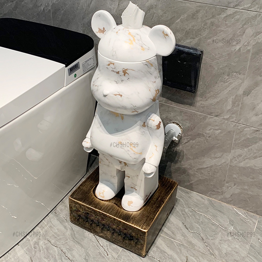 กล่องใส่ทิชชู่หมีbearbrick-กล่องใส่กระดาษทิชชู่-กล่องกระดาษ-กล่องเก็บของ-ส่งฟรี