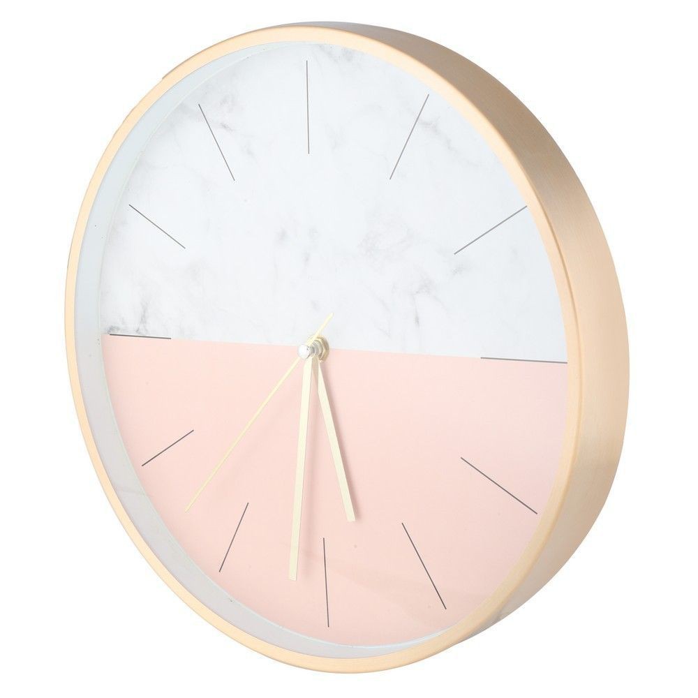 นาฬิกา-นาฬิกาแขวน-home-living-style-hafu-12-นิ้ว-สีชมพู-ของตกแต่งบ้าน-เฟอร์นิเจอร์-ของแต่งบ้าน-wall-clock-hafu-12-inches