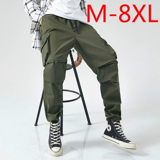 M-8XL กางเกงลำลองผู้ชายขนาดใหญ่กางเกงลำลองเกาหลี ผู้ชายขนาดบวก Men Casual Pants