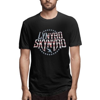 เสื้อท็อป ลาย Lynyrd Skynyrd Stars สีดํา สําหรับผู้ชาย