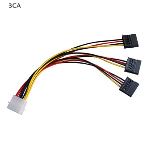 3CA 4 pin IDE Molex to 3 Serial ATA SATA Power Splitter Extension Cable Connectors 3C