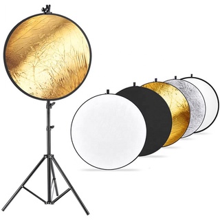 BIZOE Portable Collapsible Light Round Photography Reflector for Portrait Shooting Studio Photo Disc Outdoor studio