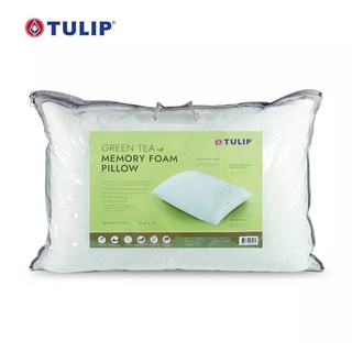 Tulip หมอนหนุน Green Tea Memory Foam หมอนหนุนอบกลิ่นชาเขียวธรรมชาติ ช่วยดูดซับกลิ่น ทำให้ผ่อนคลาย ทำให้จิตใจสงบ