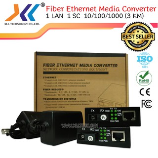 MEDIA CONVERTER / SC /WDM 10/100/1000 (3 KM)