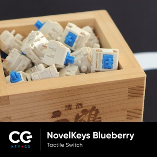 ภาพขนาดย่อของภาพหน้าปกสินค้าNovelKeys x Kailh Blueberry Tactile Switch สวิตช์คีย์บอร์ด สองจังหวะ สวิช คีบอร์ด mechanical keyboard จากร้าน cgkey.co บน Shopee