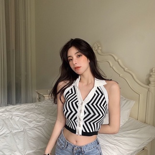 Ally zig zag crop top S03