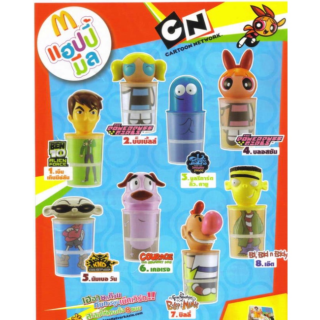 ชุดโมเดลคาแรคเตอร์การ์ตูนเน็ตเวิร์ค (Cartoon Network) - McDonald’s