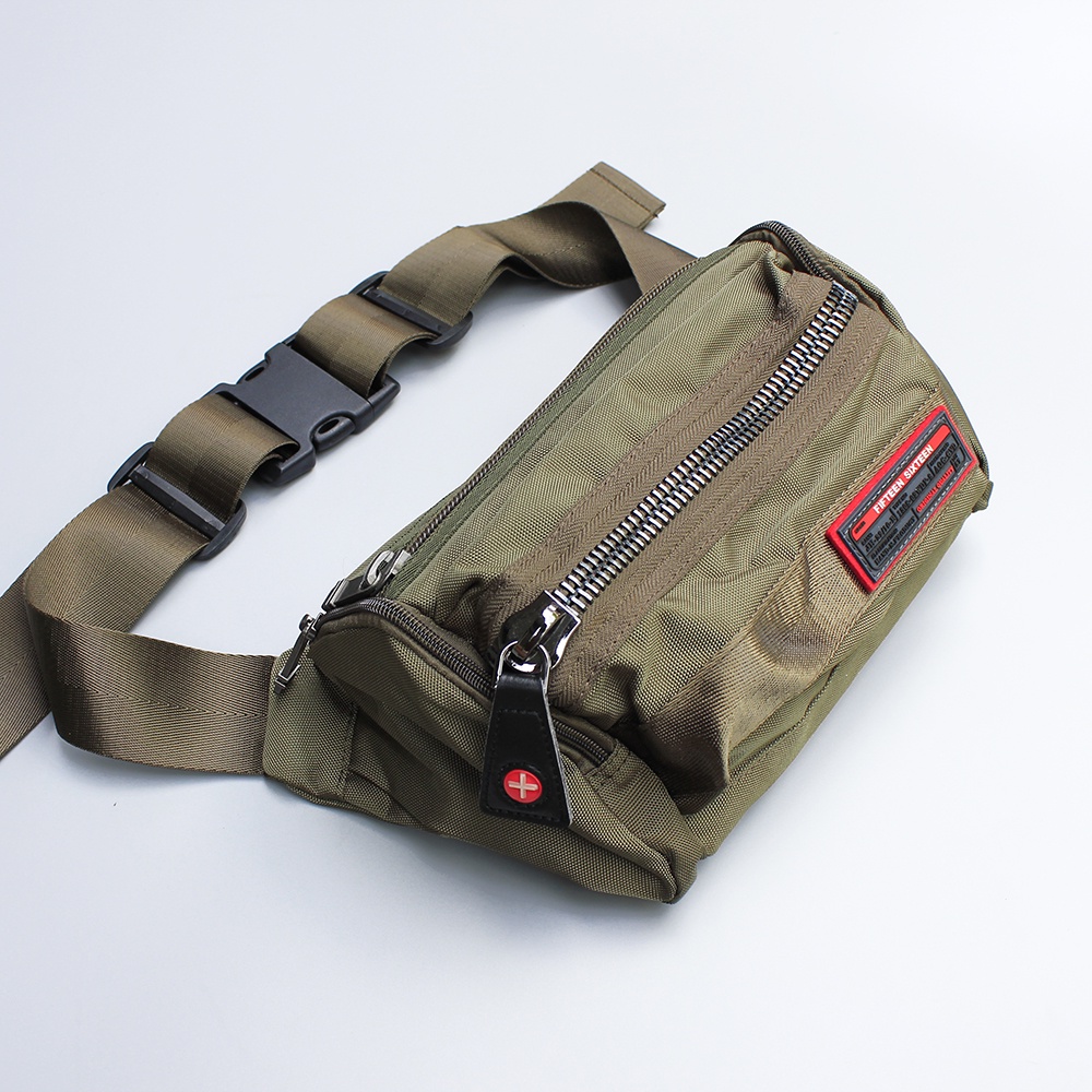 กระเป๋าใบคาดเอว-ใบใหญ่-ช่องใส่ของ-5-ช่อง-กระเป๋าแนวทหาร-รุ่น-d6152