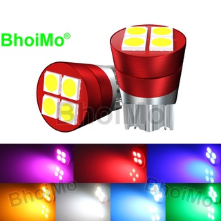 Bhoimo 2022 ใหม่ หลอดไฟ LED T10 W5W 194 168 4SMD 3030 ติดป้ายทะเบียนรถยนต์ DC12V